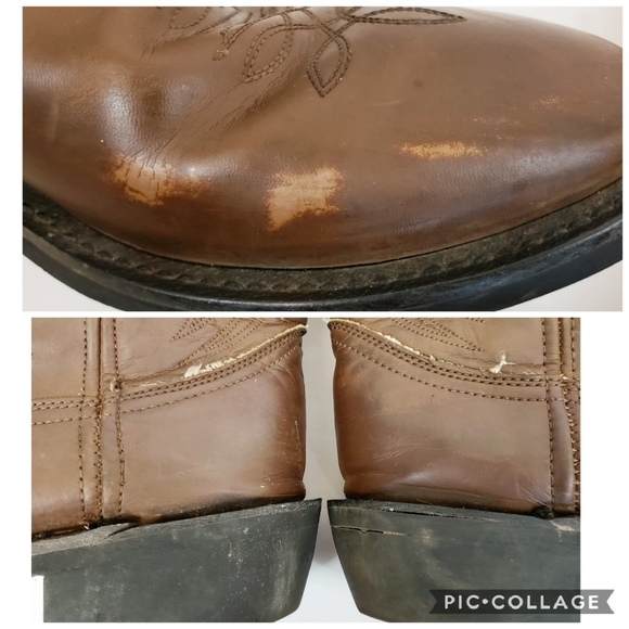 Justin Boots Farm & Ranch Cowboy Western boots 11D - Picture 8 of 8